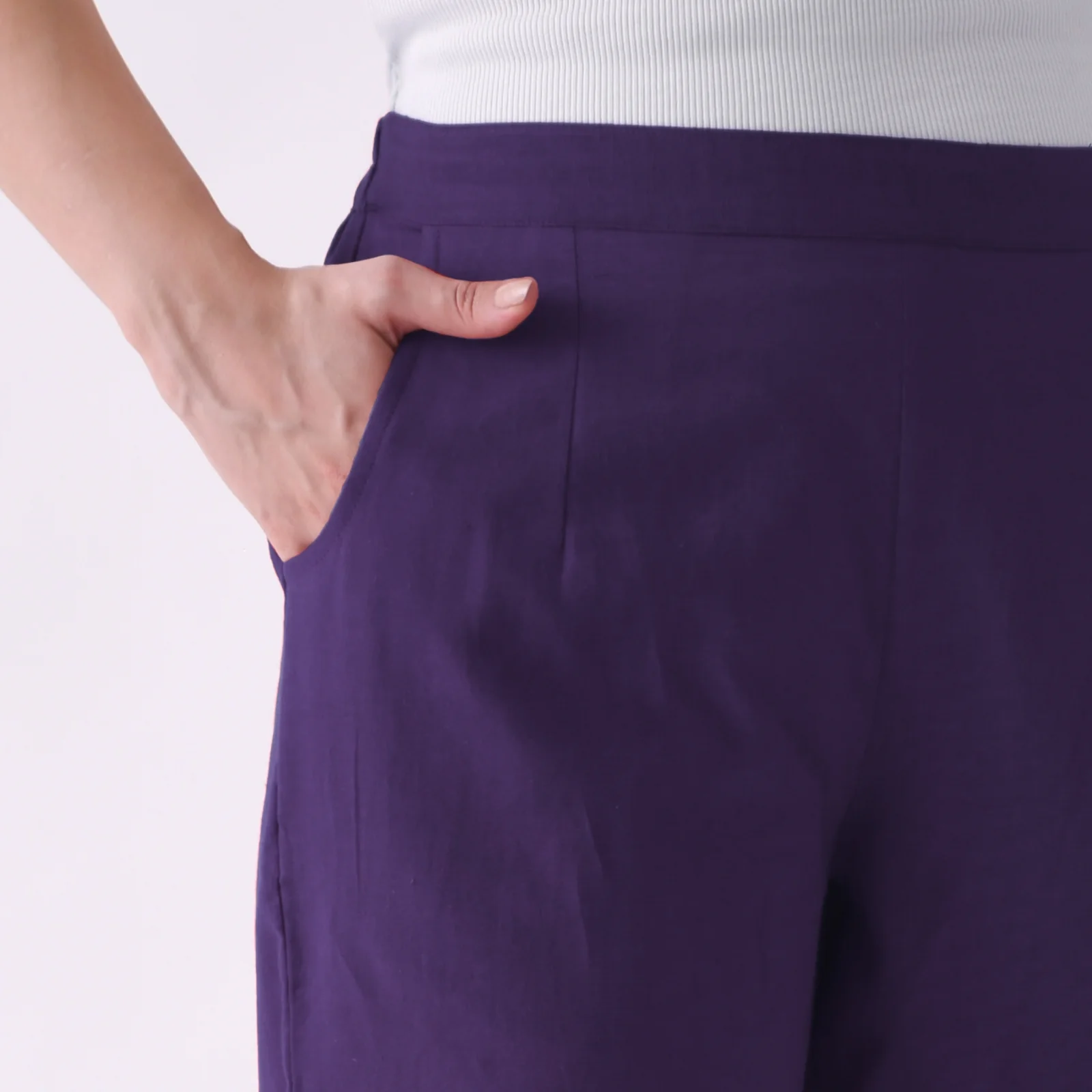 Violet Cotton AMPM Pants - Image 4