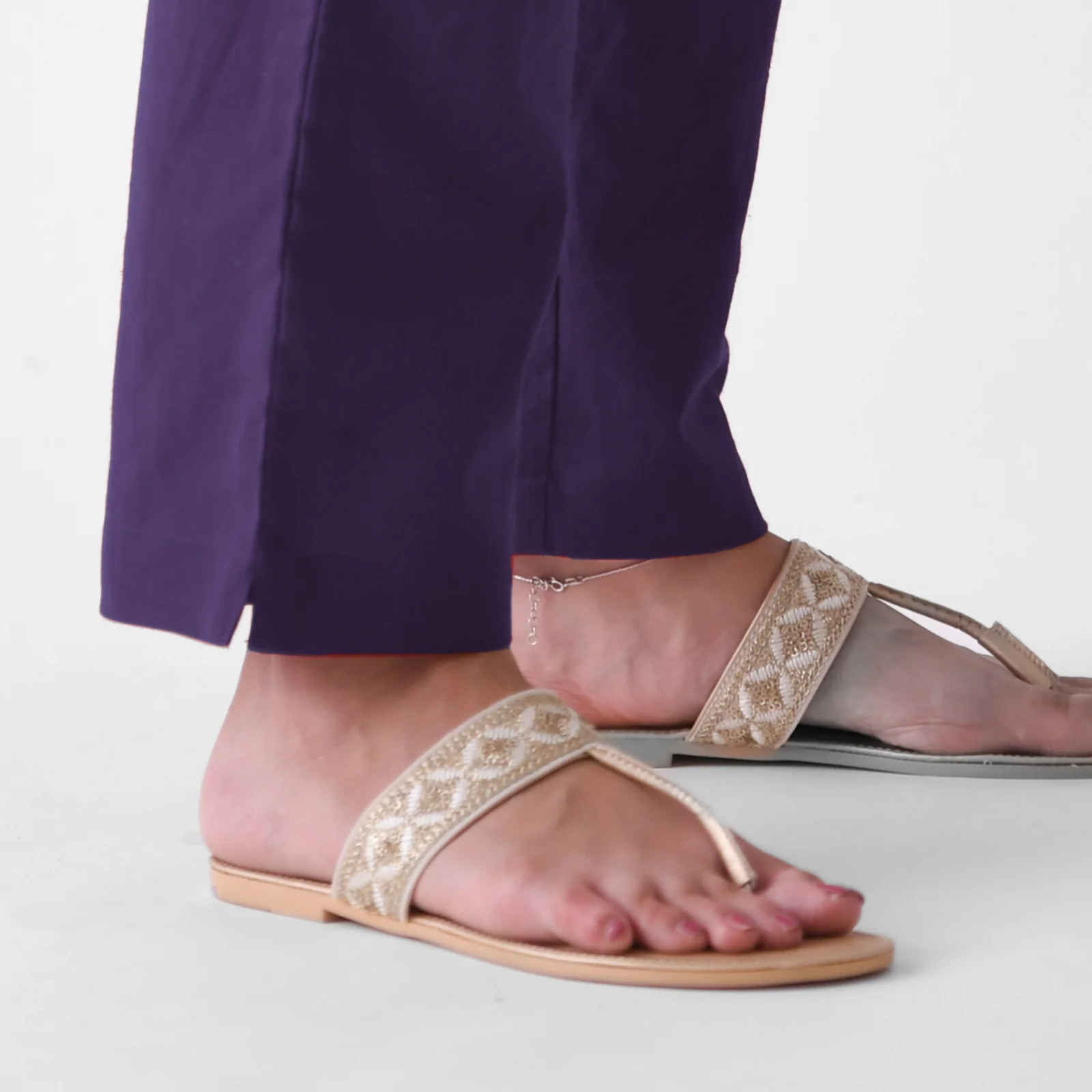 Violet Cotton AMPM Pants - Image 6