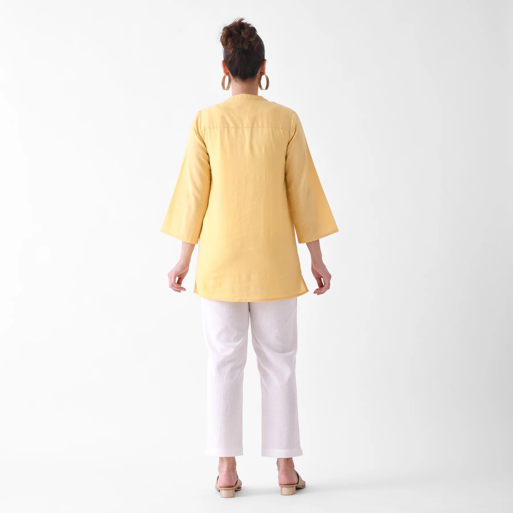 White Cotton AMPM Pants - Image 9