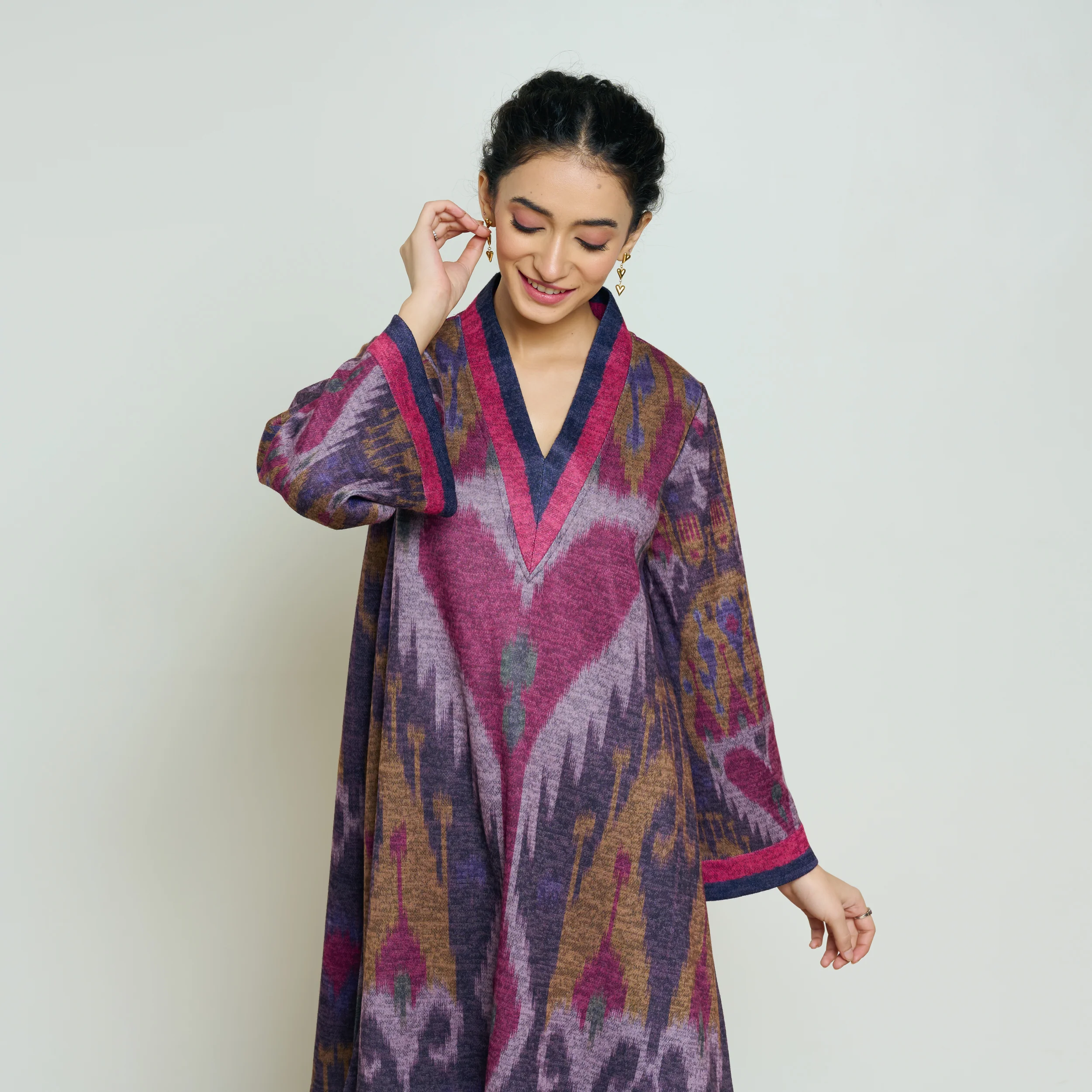 Wild Heart Woollen Kurta - Multicolour